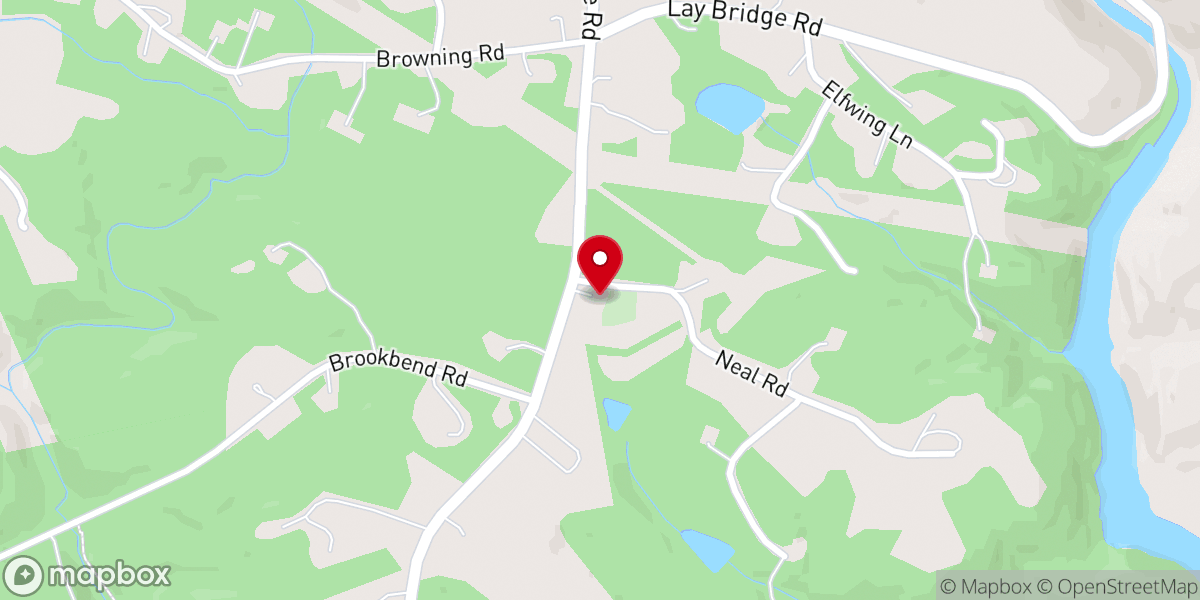 Map showing location of Welcome Baptist Church