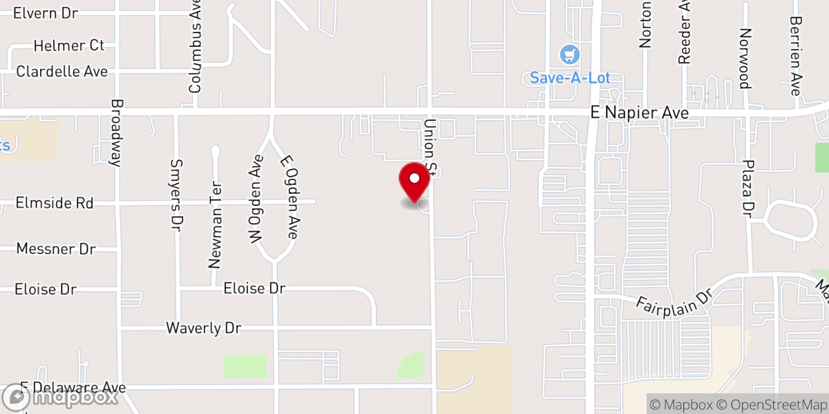 Map showing location of McCoys Memorial COGIC