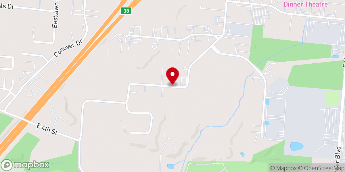 Map showing location of Franklin Faith Tabernacle
