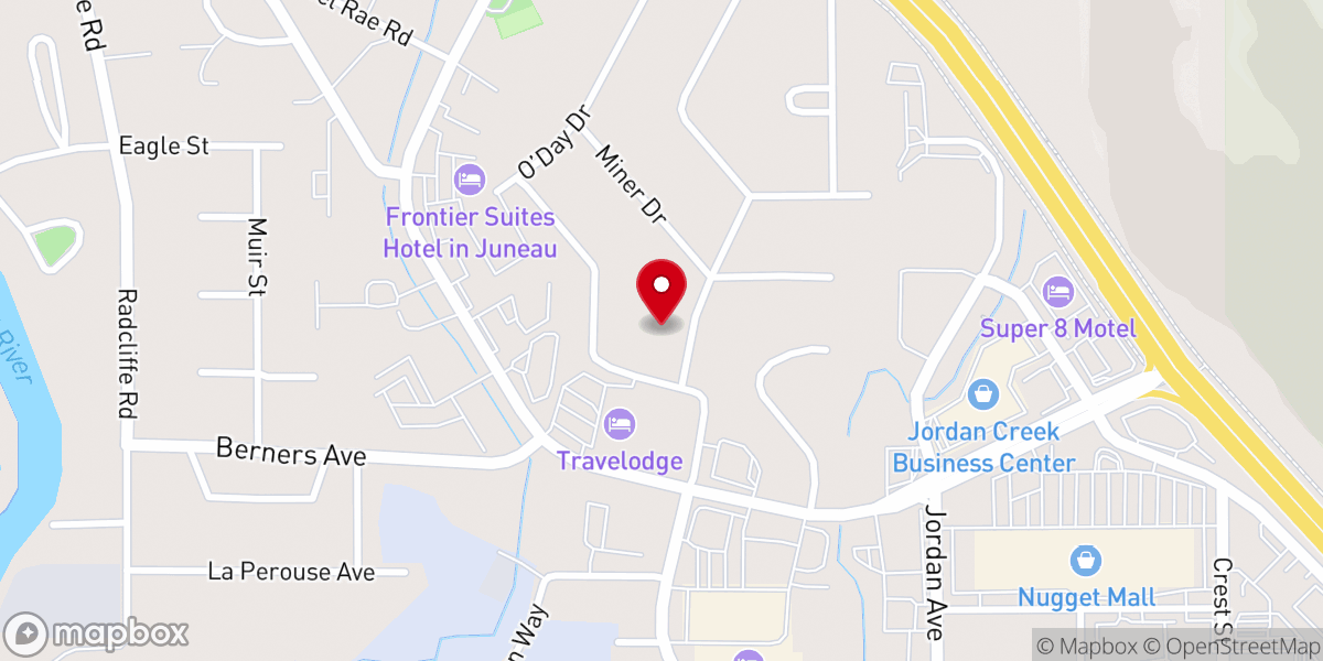 Map showing location of First Church of God-Anderson