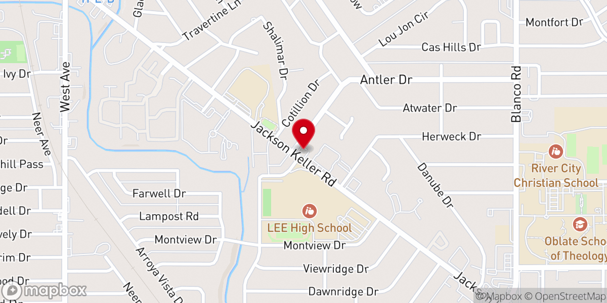 Map showing location of Triumphant Christian Center Church