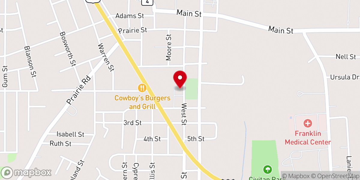 Map showing location of Saint Mary Catholic Church
