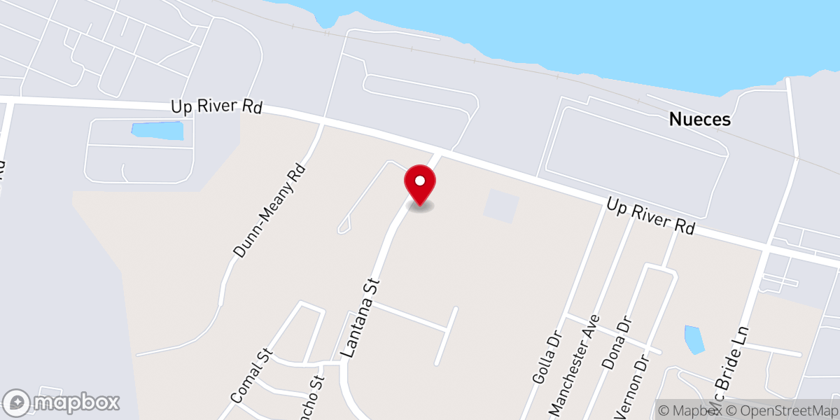 Map showing location of St. Theresa Catholic Church