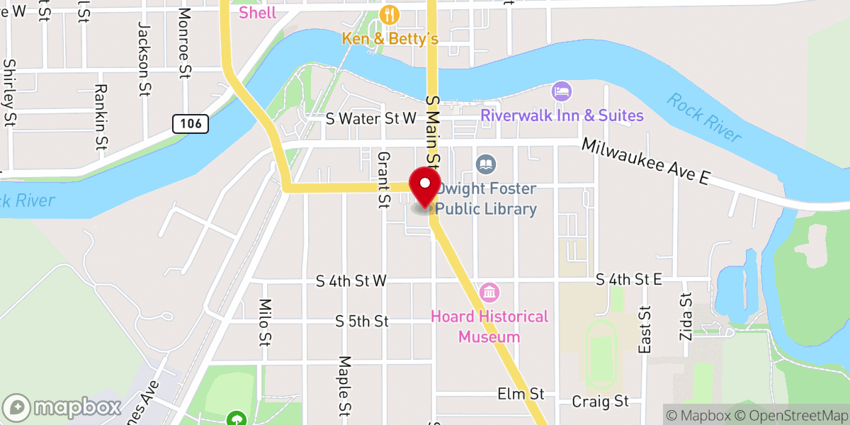 Map showing location of First United Methodist Church