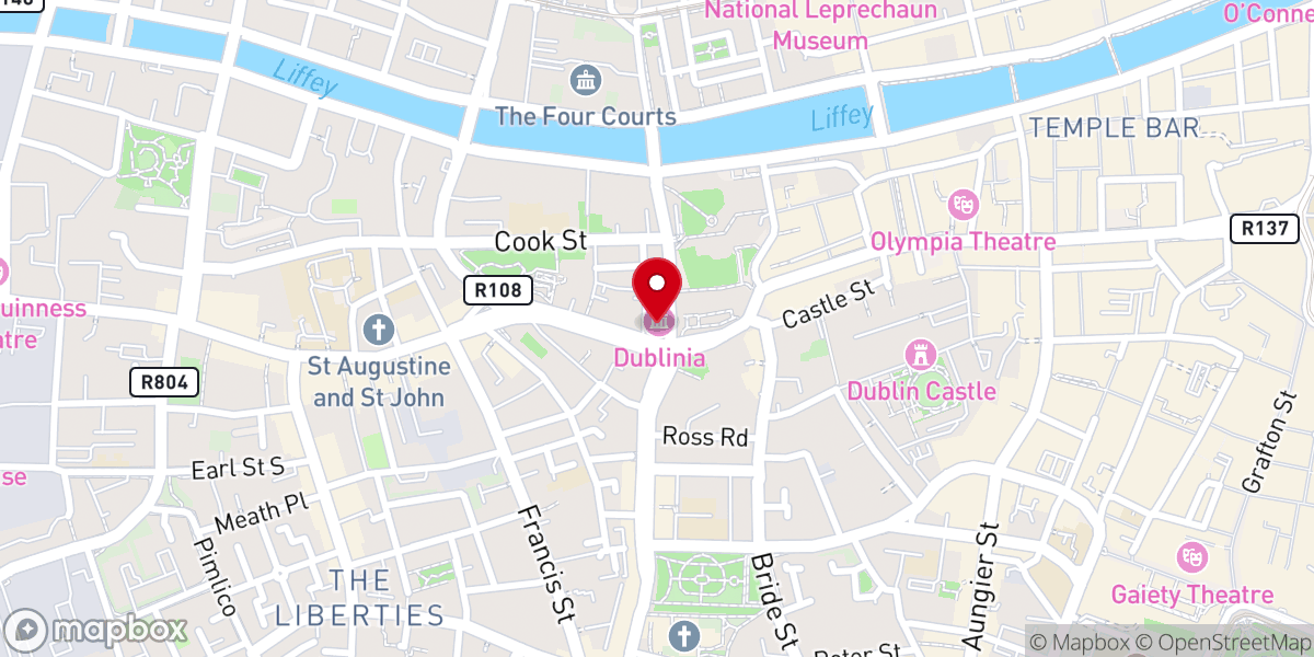 Map showing location of Dublinia