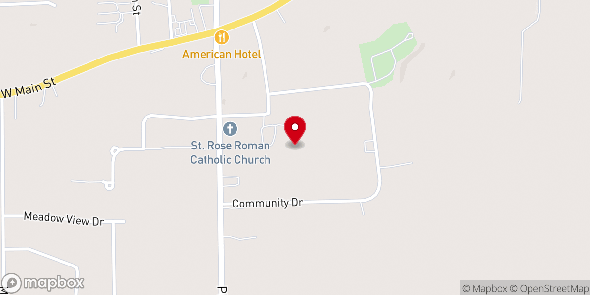 Map showing location of B a S I C College Ministries Inc