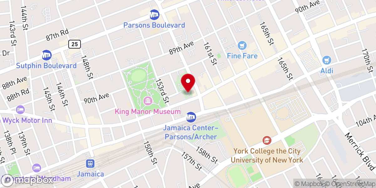 Map showing location of Grace Episcopal Church