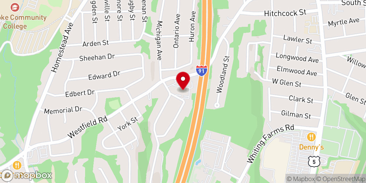 Map showing location of Holyoke Knights of Columbus