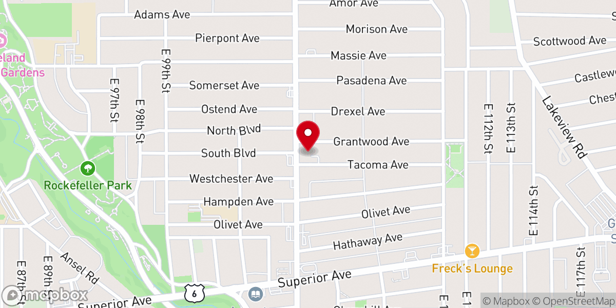 Map showing location of Greater Abyssinia Baptist Church