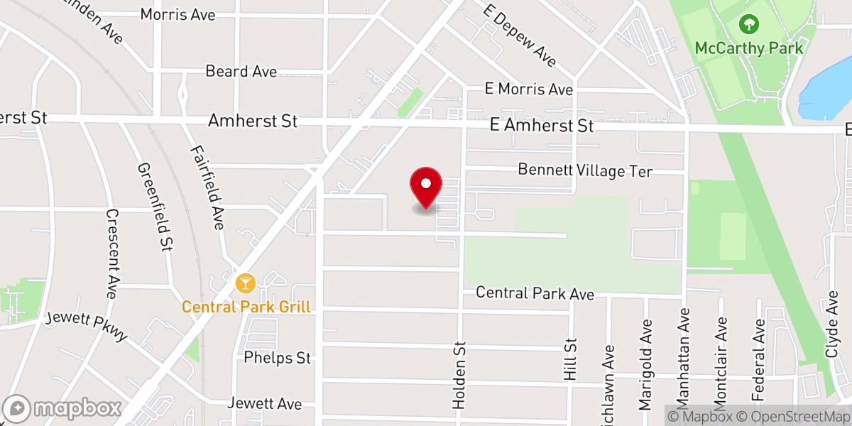 Map showing location of Elim Christian Fellowship