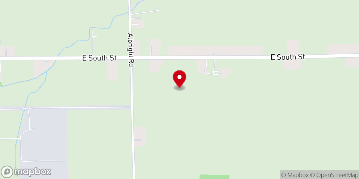 Map showing location of Calvary Bible Church