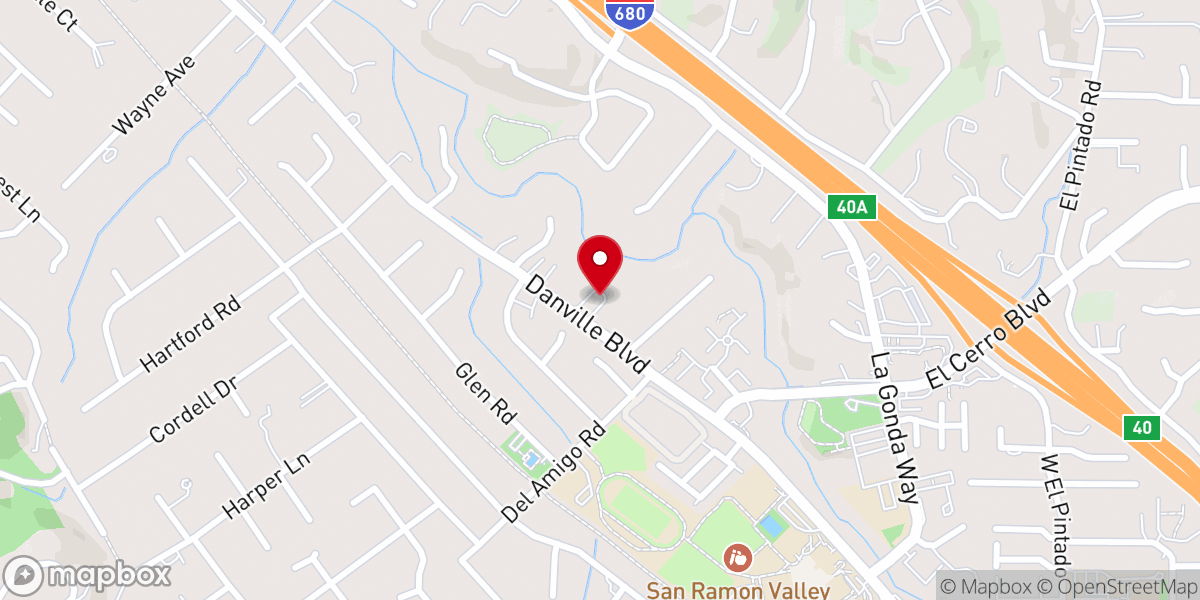 Map showing location of Danville Christian Science Church And Reading Room