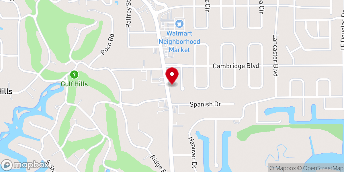 Map showing location of First Baptist of Windsor Park