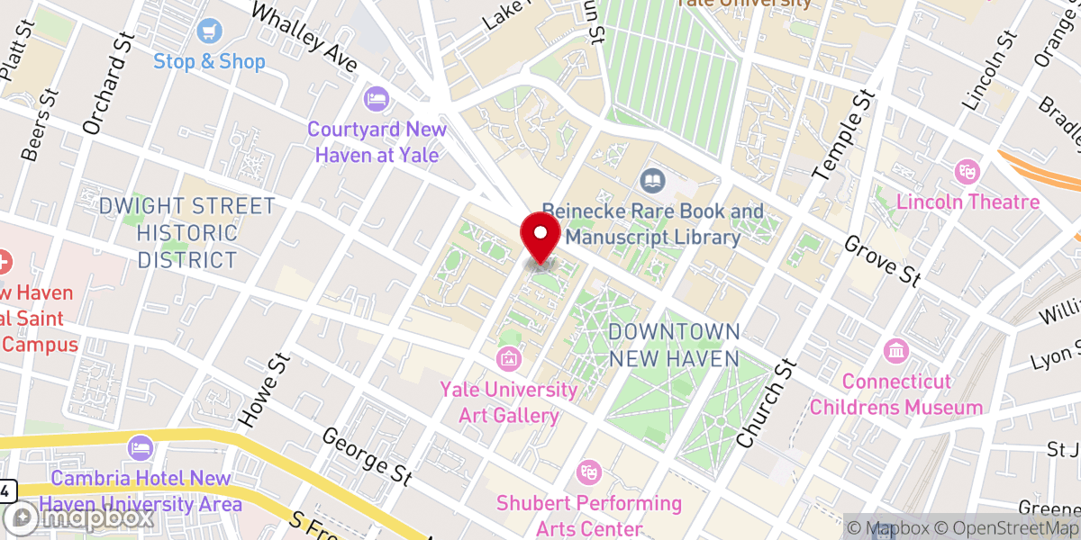 Map showing location of New Haven, CT 06508