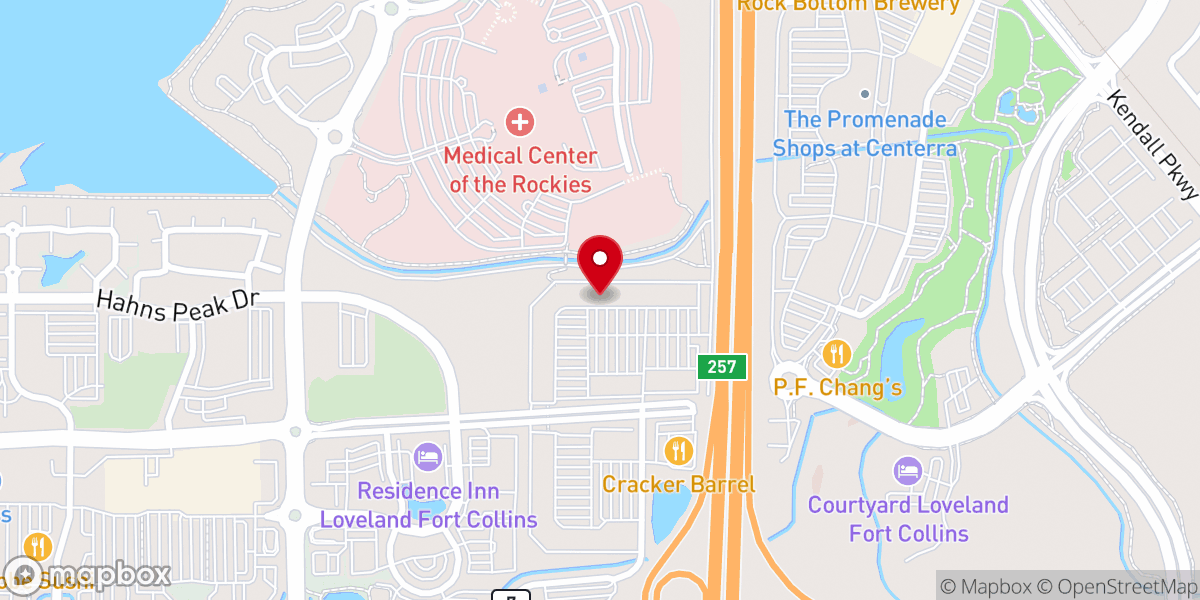 Map showing location of SERVE 6.8 (Warehouse only)