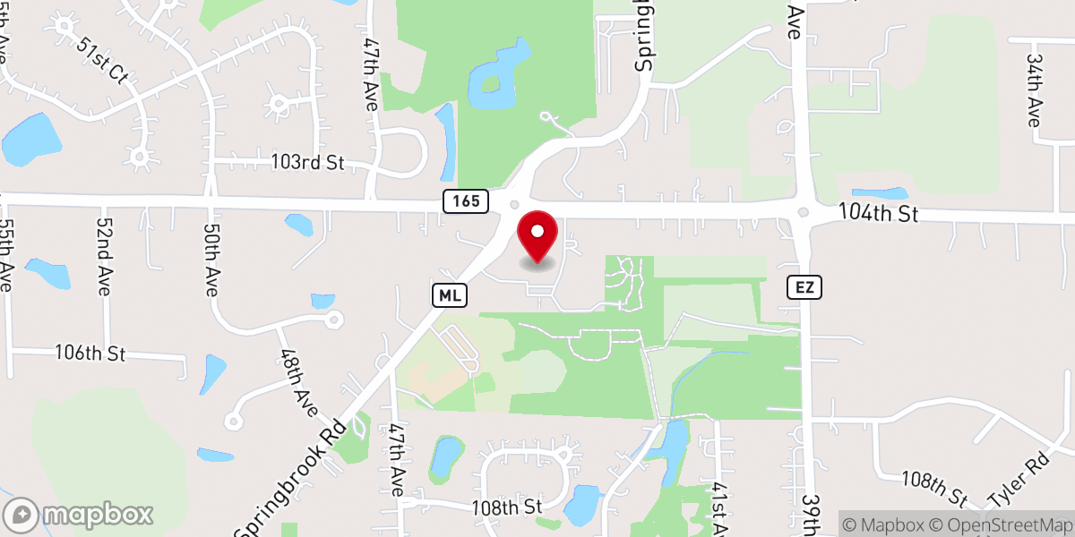Map showing location of Good Shepherd Lutheran Church