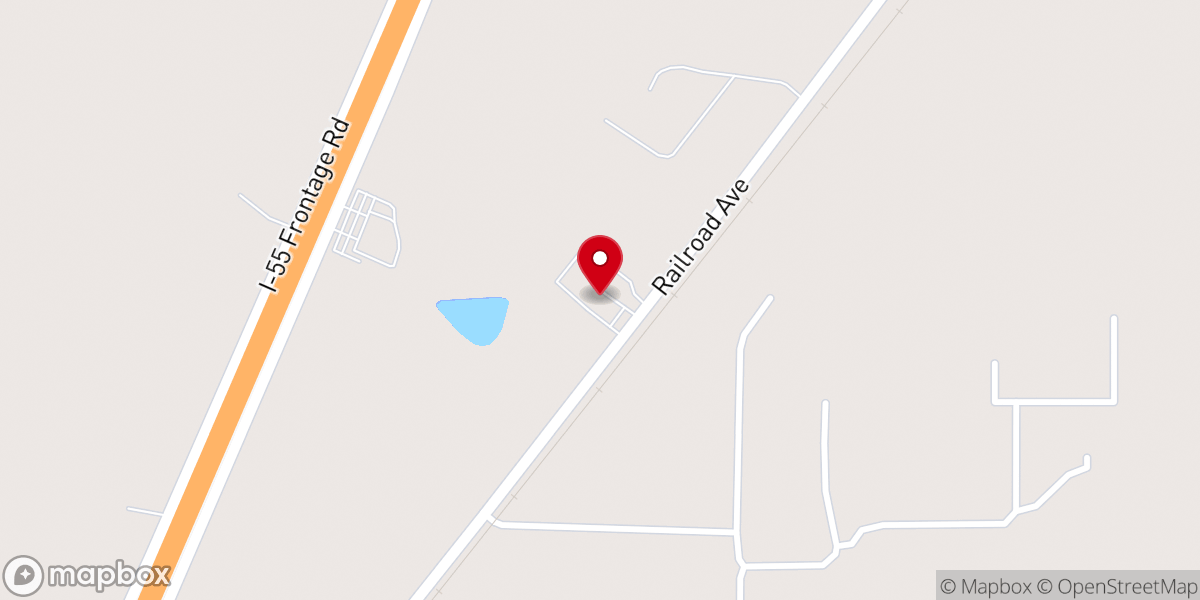 Map showing location of Terry Mission Baptist Church