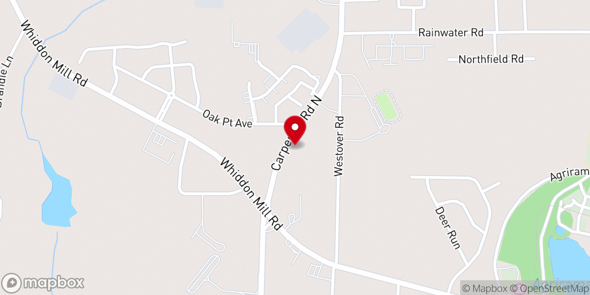Map showing location of Carpenter Rd Church Of God