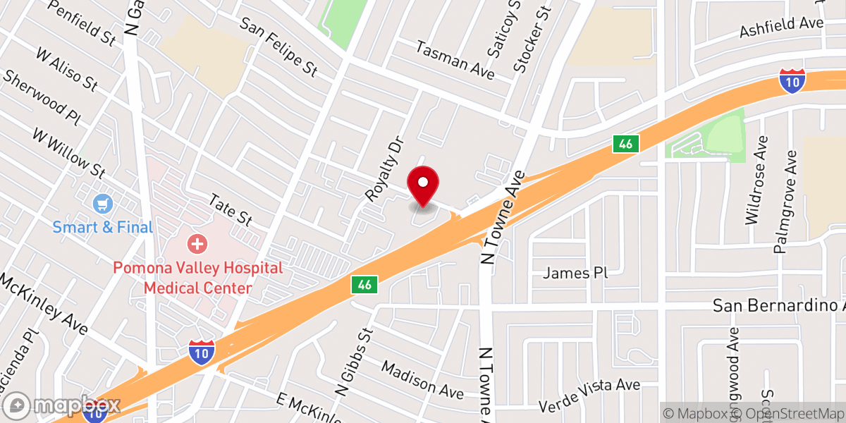 Map showing location of Calvary Chapel Fellowship Church