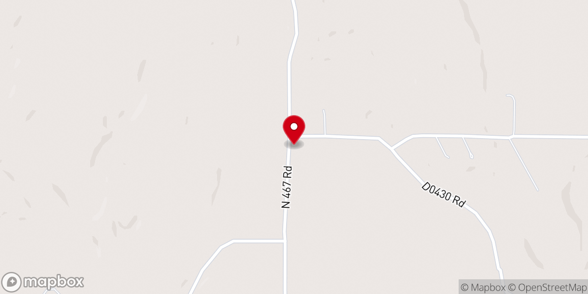 Map showing location of Mount Hermon Church