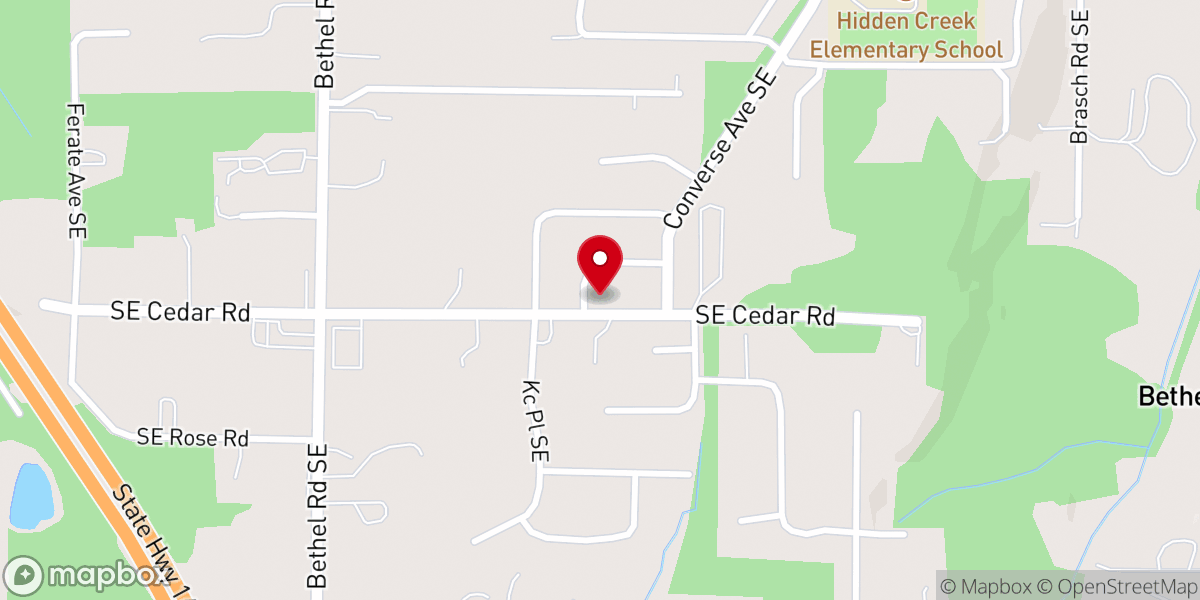Map showing location of Congregation Beth El Church