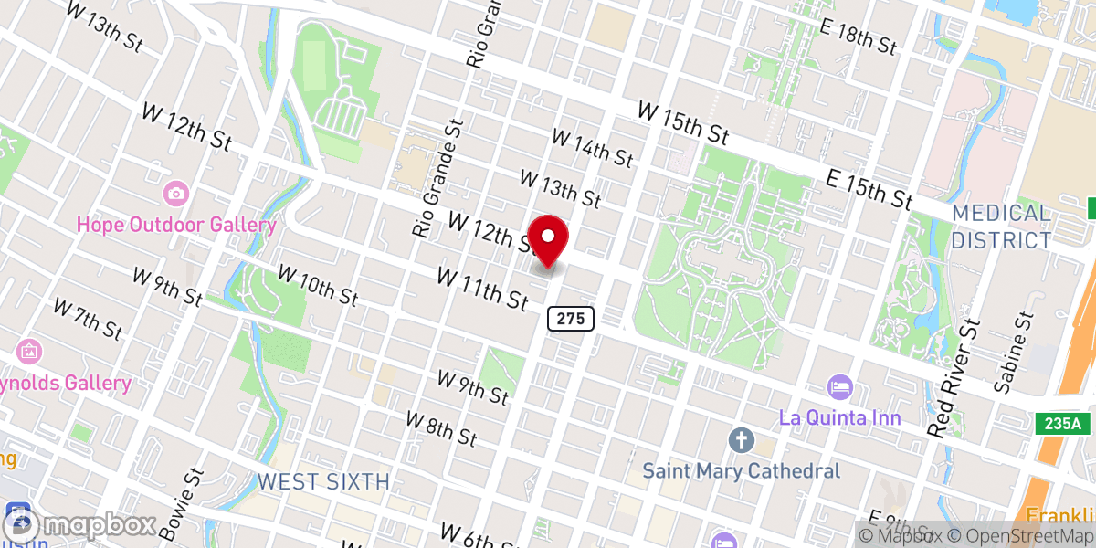 Map showing location of Central Christian Church