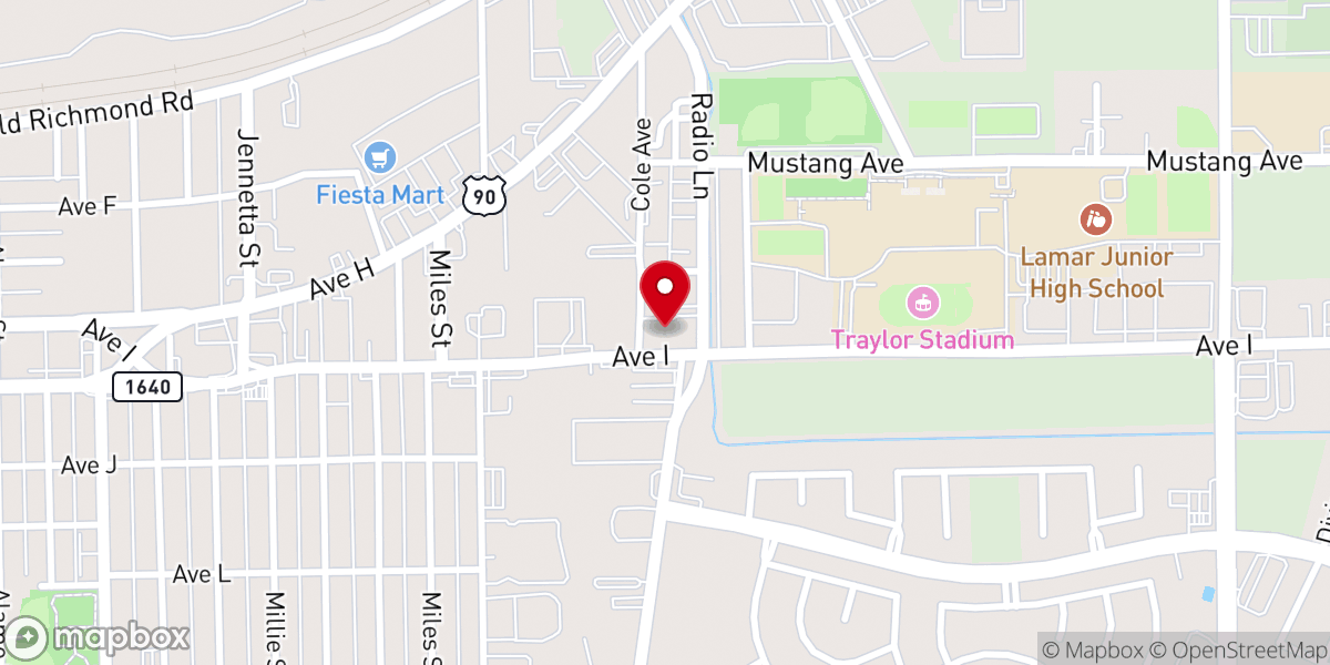 Map showing location of Peace Lutheran Church