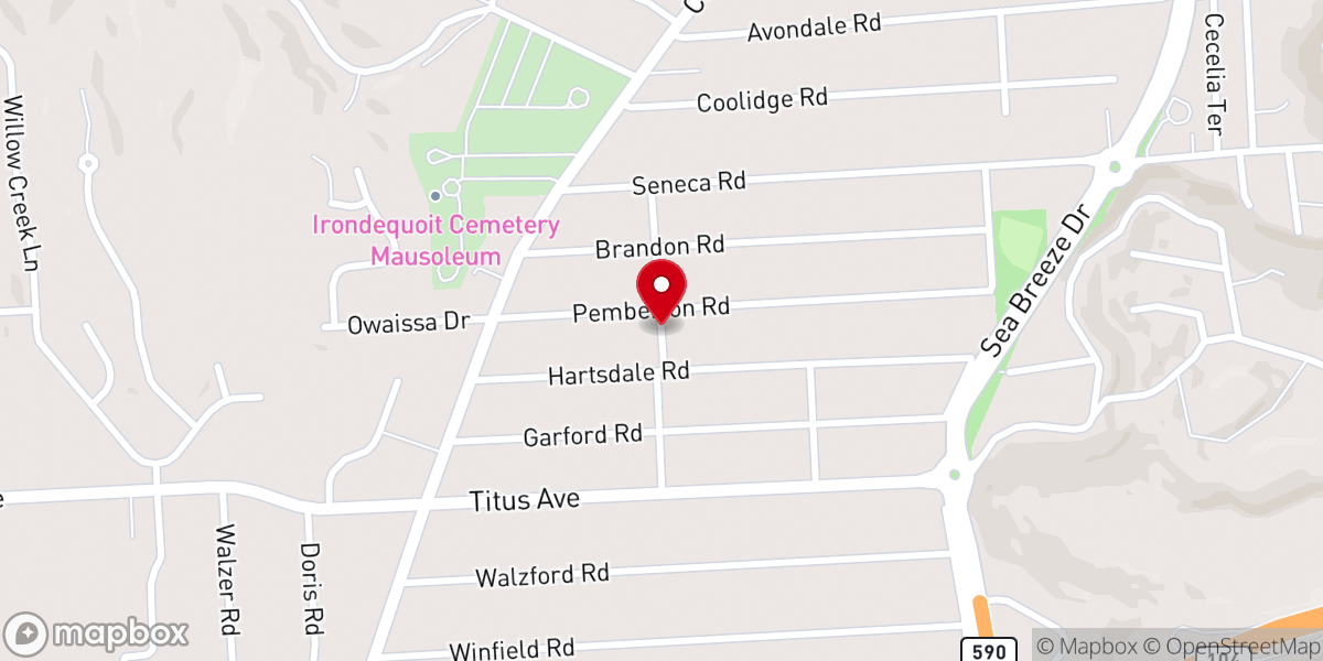 Map showing location of Victory Way Christian Church