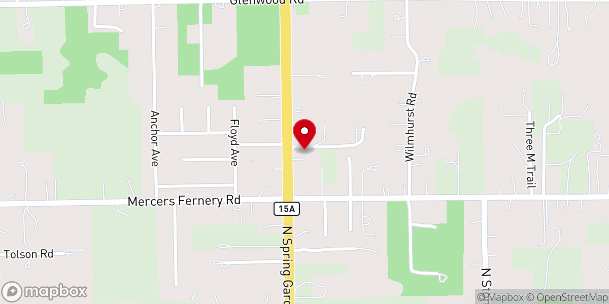 Map showing location of Deland Open Bible Ministry Center