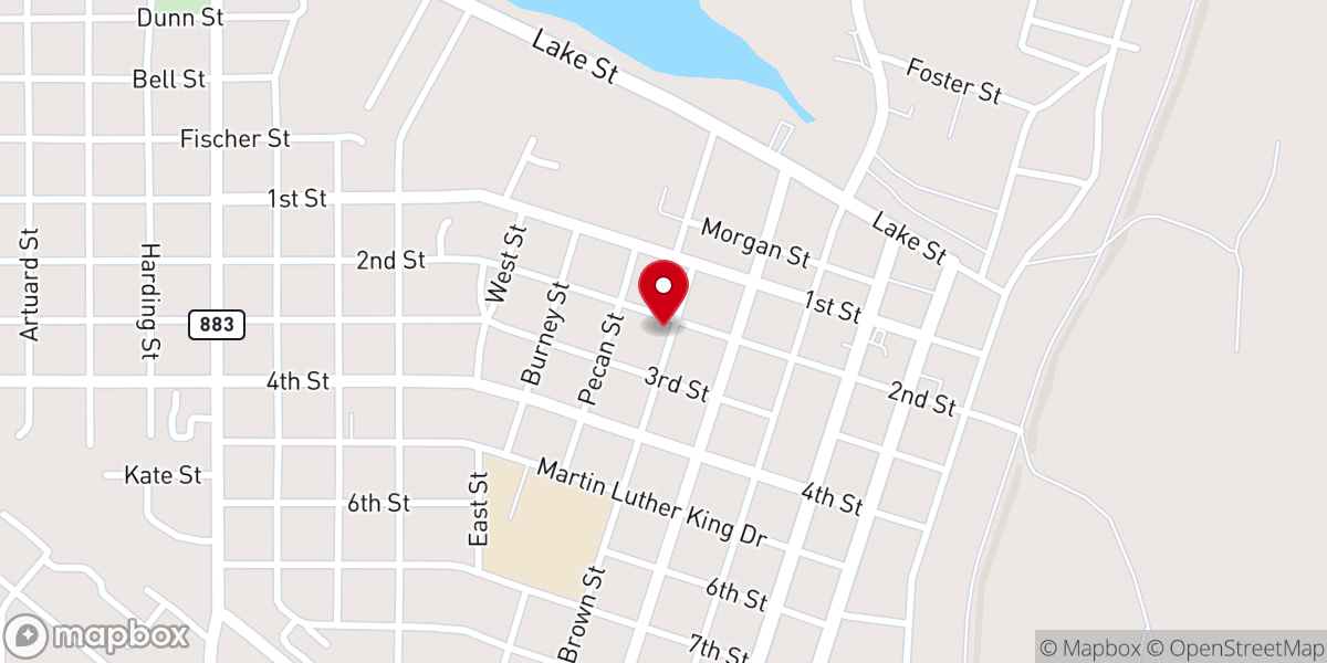 Map showing location of St James Ame Church