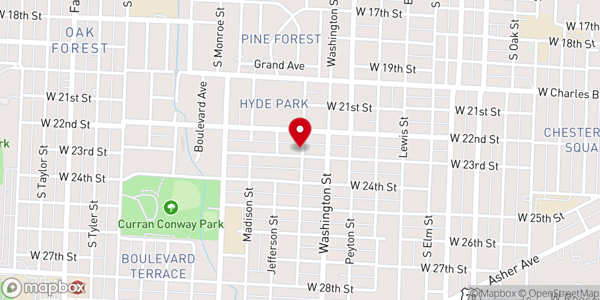 Map showing location of Mount Carmel Pentecostal of the Apostolic Faith Church