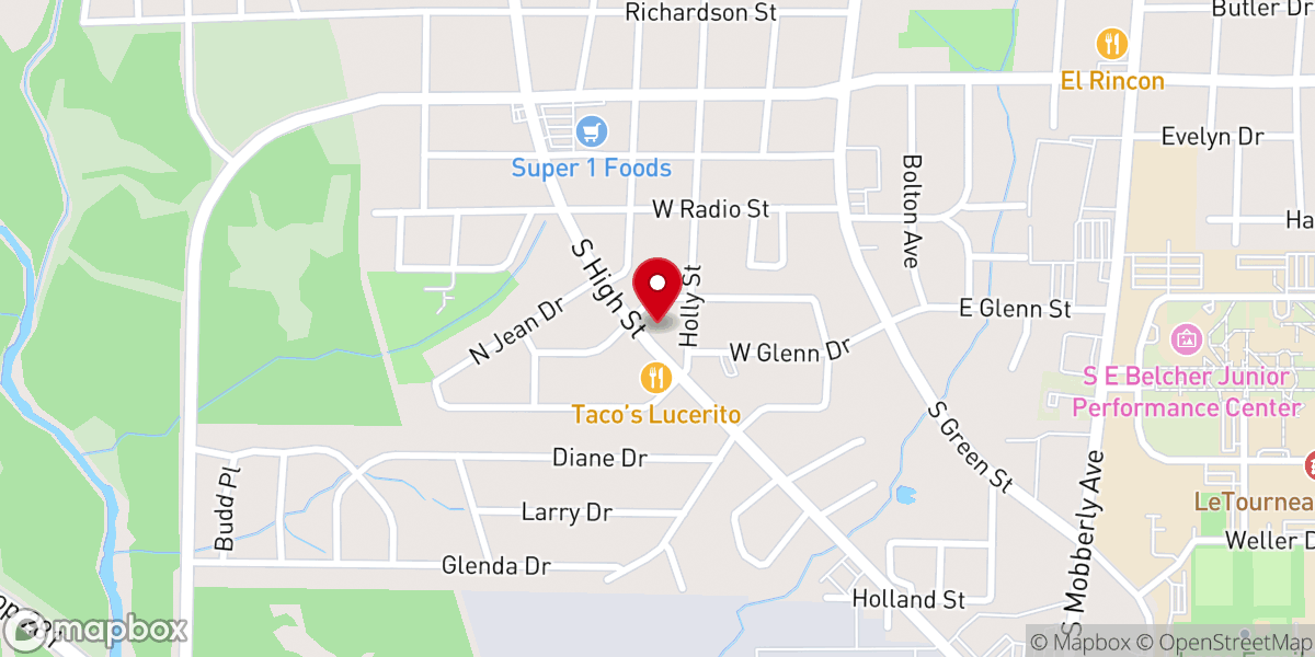 Map showing location of Casa De Dios - Longview, Texas