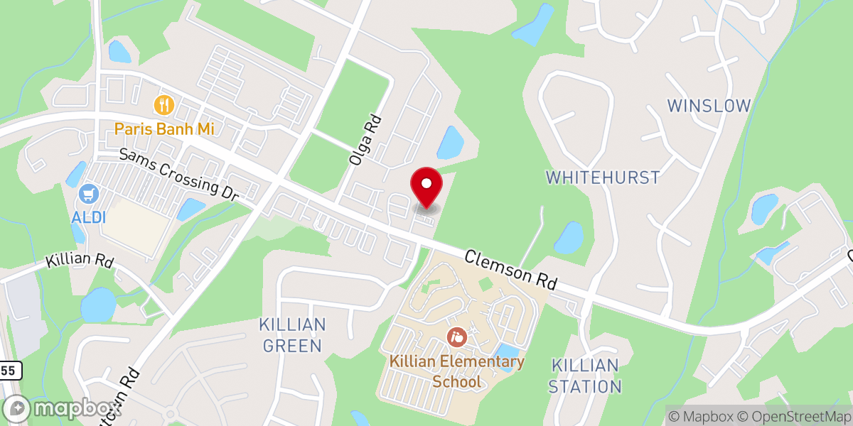 Map showing location of Vive Church