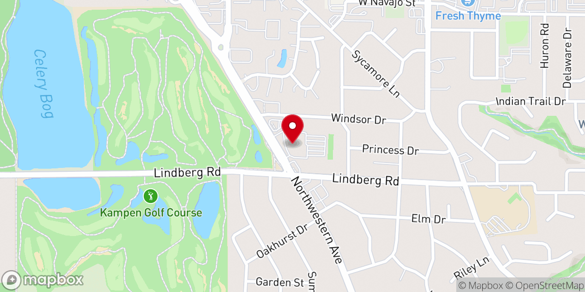 Map showing location of Faith West Community Center