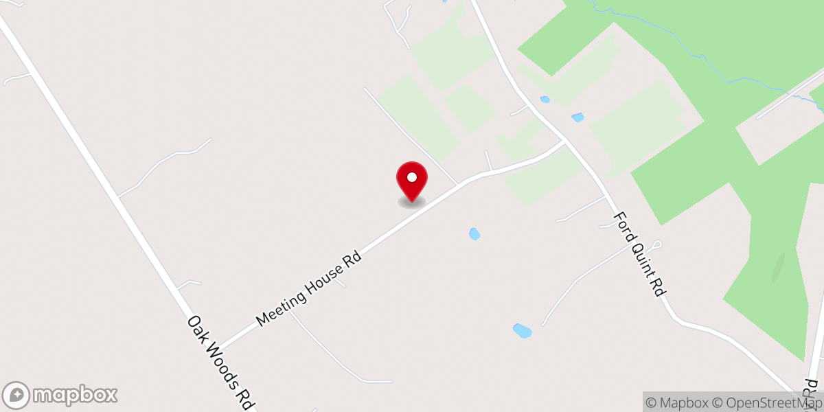Map showing location of Oak Woods Church