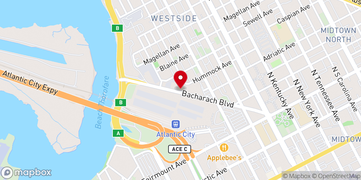 Map showing location of Volunteers in Mission