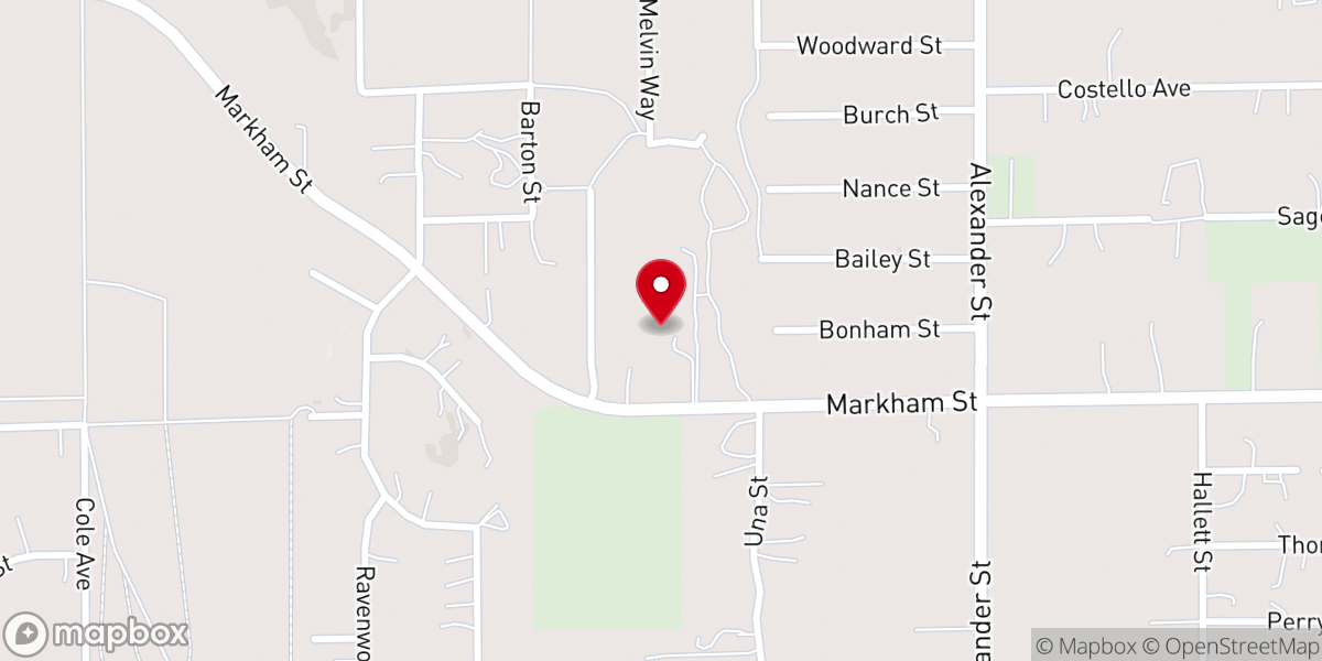 Map showing location of St John Missionary Baptist Church