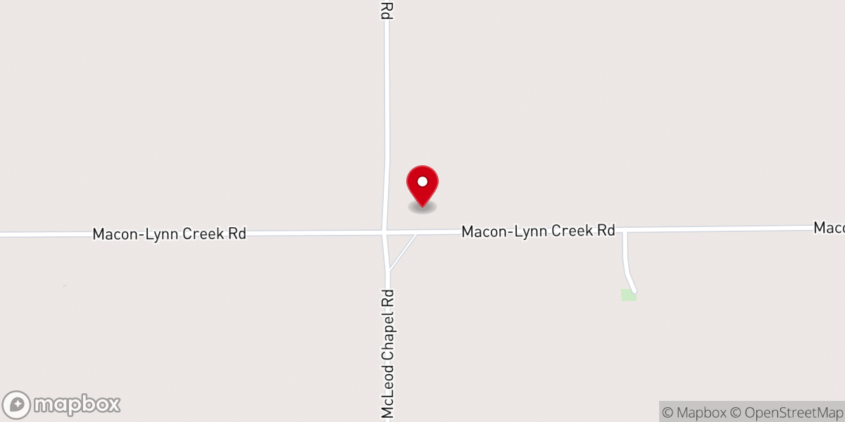Map showing location of McLeods Chapel