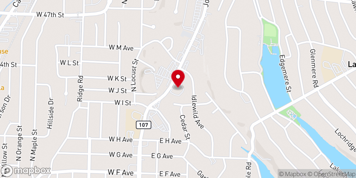 Map showing location of St Luke's Episcopal Church
