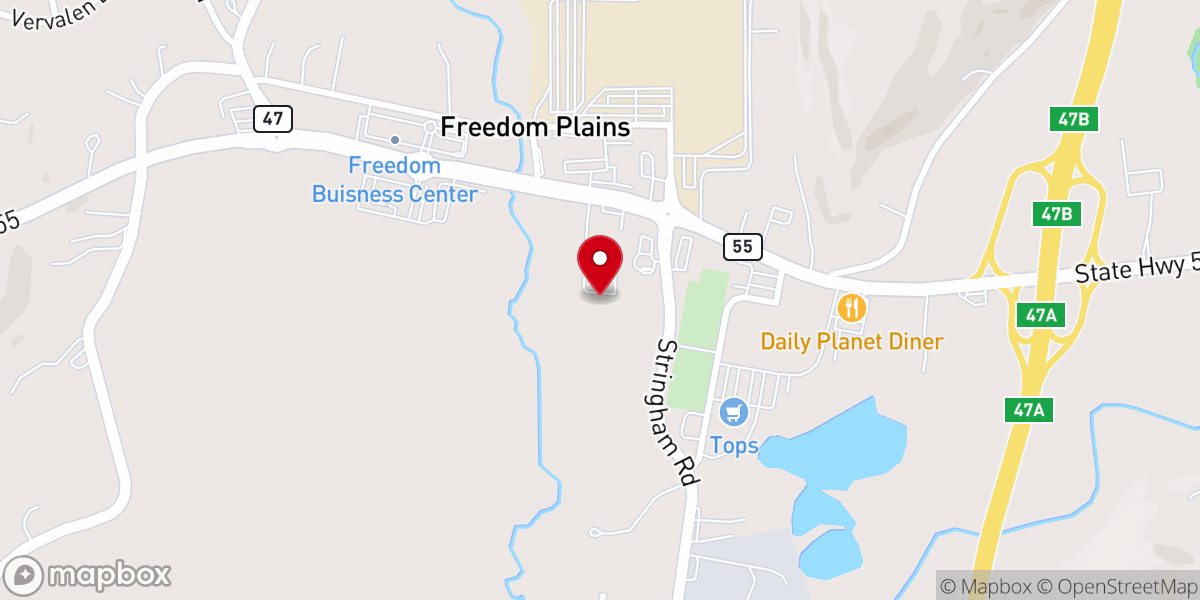 Map showing location of Full Gospel Center