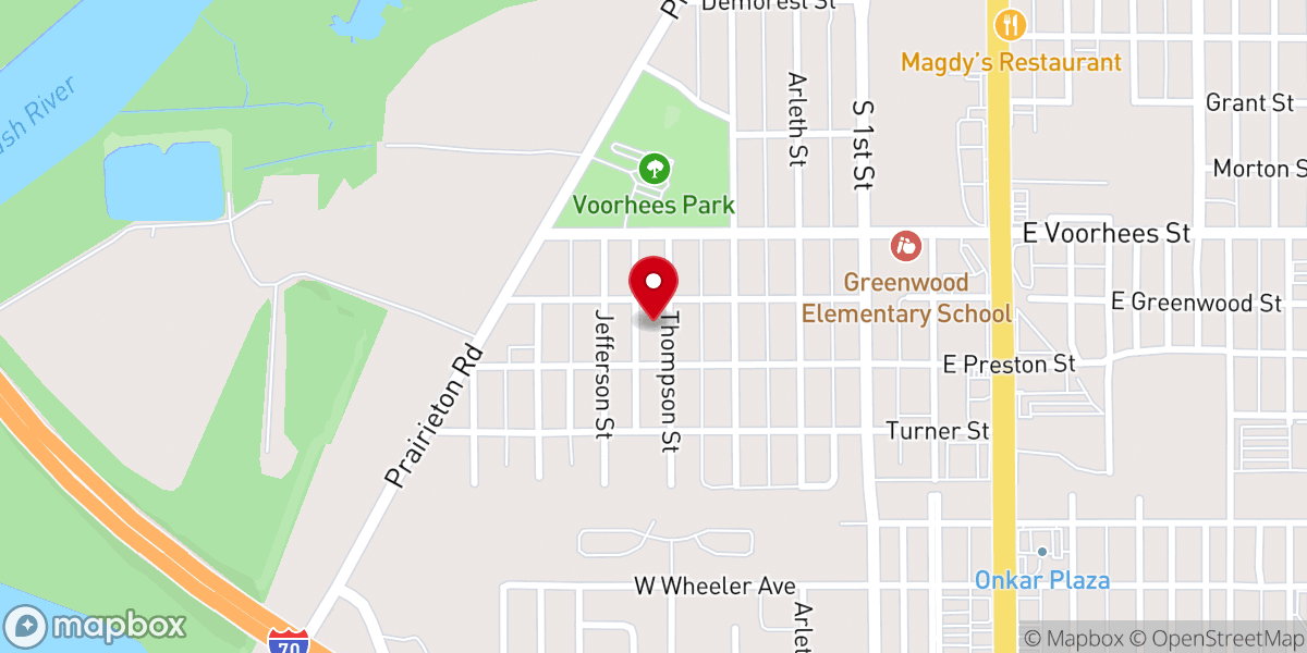 Map showing location of Church of God
