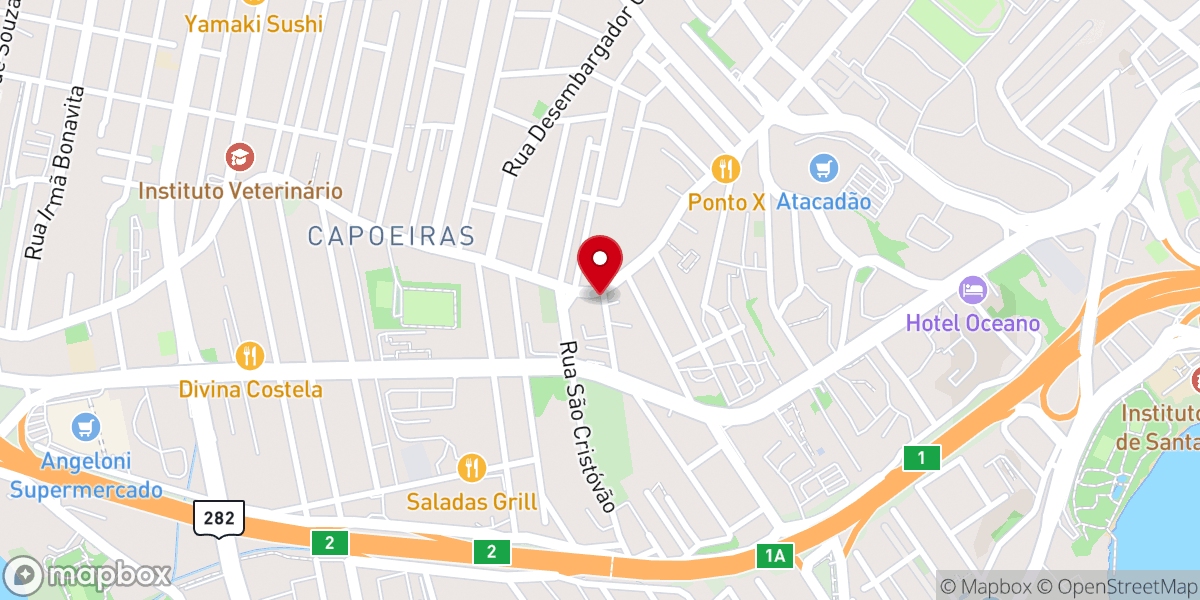 Map showing location of Igreja Cristã Evangélica Internacional (ICEI)