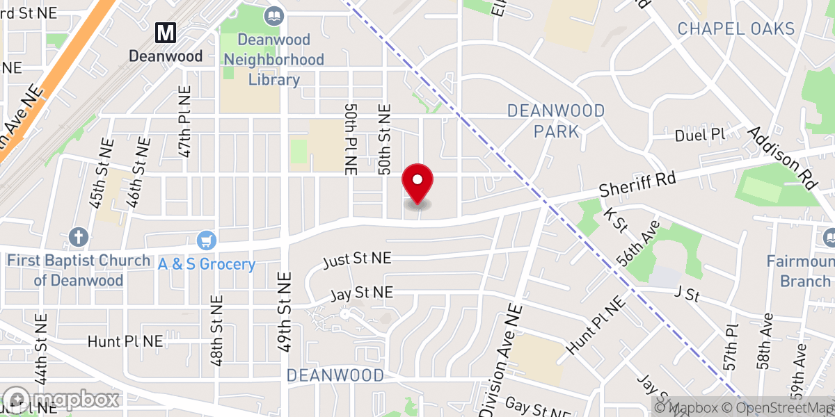 Map showing location of Little Rock Church of Christ
