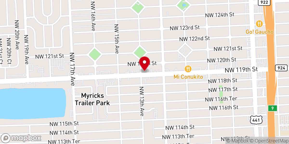 Map showing location of Pilgrim Evangelical Church