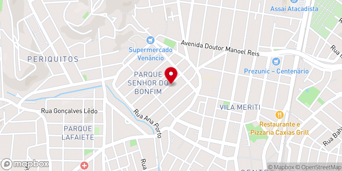 Map showing location of Igreja Ministério Pão da Vida (sede)