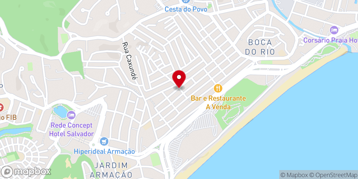 Map showing location of Igreja Pentecostal