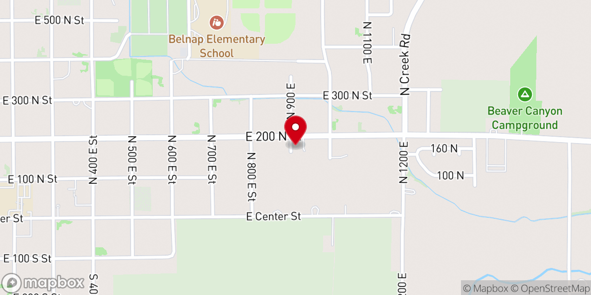 Map showing location of Our Lady of the Light Mission