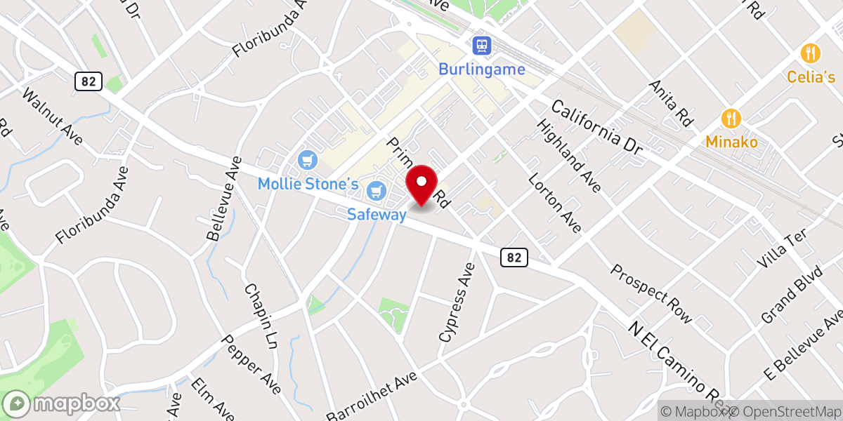 Map showing location of San Francisco Missionary Methodist Church