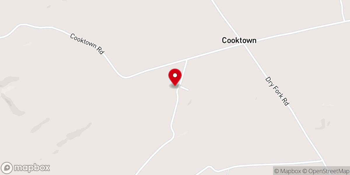 Map showing location of Pleasant Point Church
