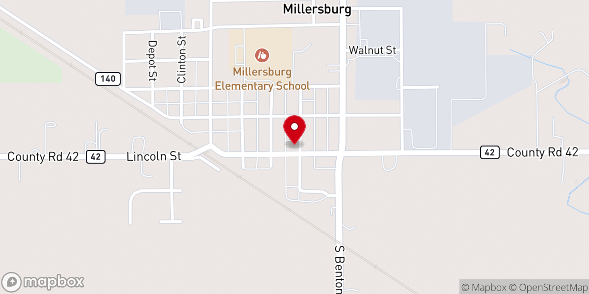 Map showing location of Zion Community Church